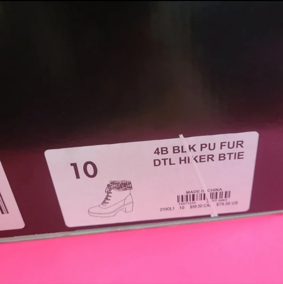 Torrid fur hiking boots size 10w - Picture 5 of 6